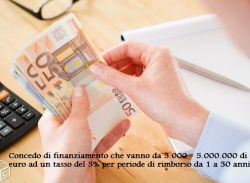 finanziamento che vanno da 3.000 - 5.000.000